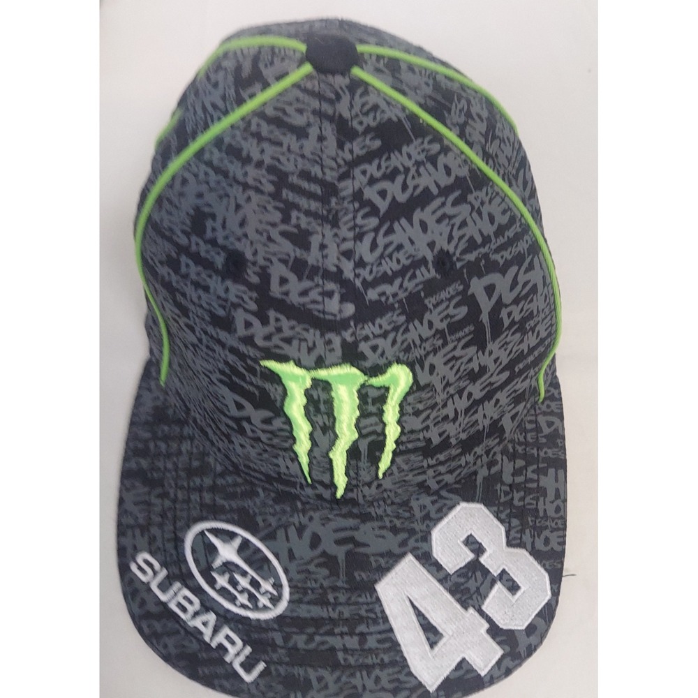 Monster Energy Subaru Rally Team USA Flexfit Hat Cap L-XL 43‎